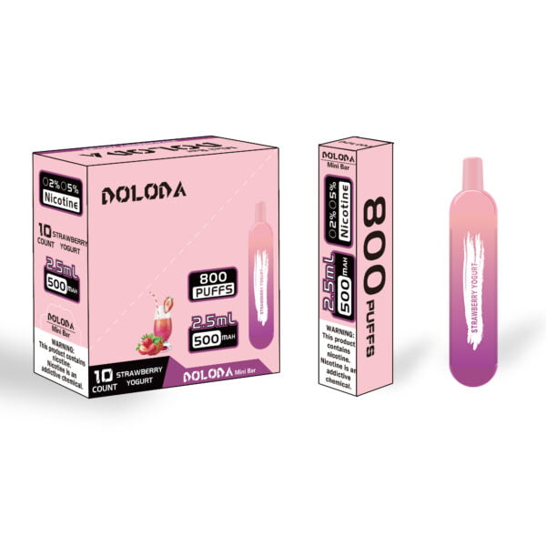 DOLODA Mini bar 800 Puffs 2% Nicotine Cigarettes électroniques jetables rechargeables Vape en gros - BackVape - 3