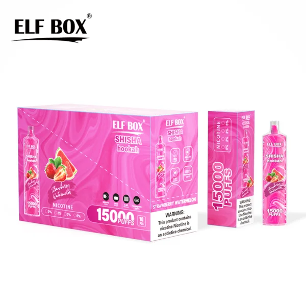 ELF BOX LS15000 Puff Shisha Vandpibe 0% 2% 5% Nikotin Genopladelig Engangs Vape Engros - BackVape - 8