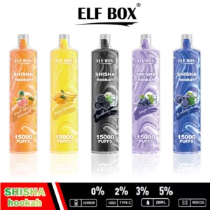 ELF BOX LS15000 Puff Shisha Hookah 0% 2% 5% Nikotin Genopladelig Engangs Vape Engros - BackVape - 18