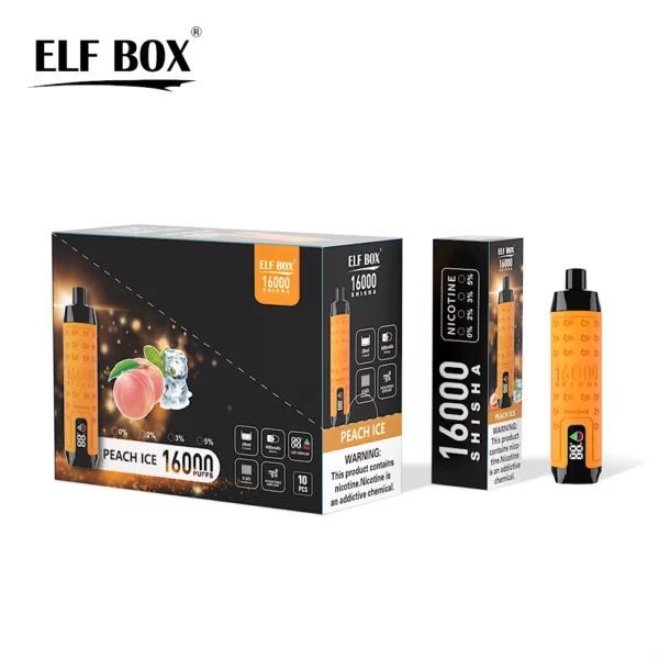 ELF BOX SHISHA 16000 Puffs 0%/2%/3%/5% Nicotine Rechargeable Disposable Vape Wholesale - BackVape - 12