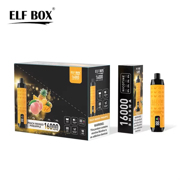 ELF BOX SHISHA 16000 Puffs 0%/2%/3%/5% Nicotine Rechargeable Disposable Vape Wholesale - BackVape - 13