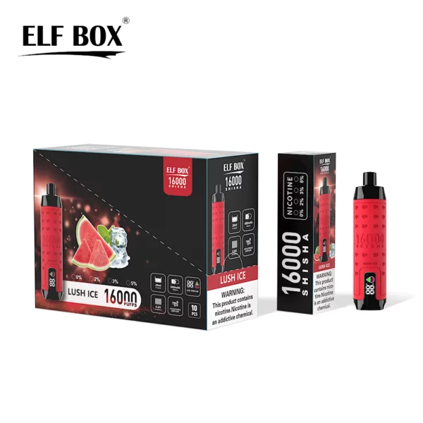 ELF BOX SHISHA 16000 Puffs 0%/2%/3%/5% Nicotine Rechargeable Disposable Vape Wholesale - BackVape - 14