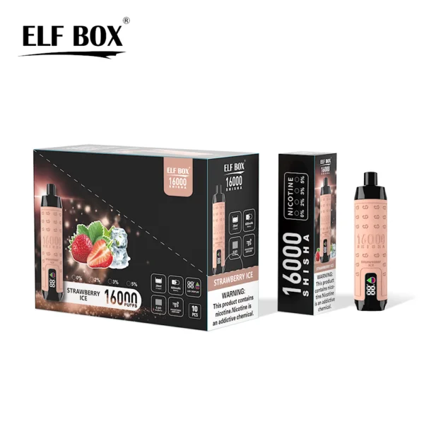 ELF BOX SHISHA 16000 Puffs 0%/2%/3%/5% Nicotine Rechargeable Disposable Vape Wholesale - BackVape - 4