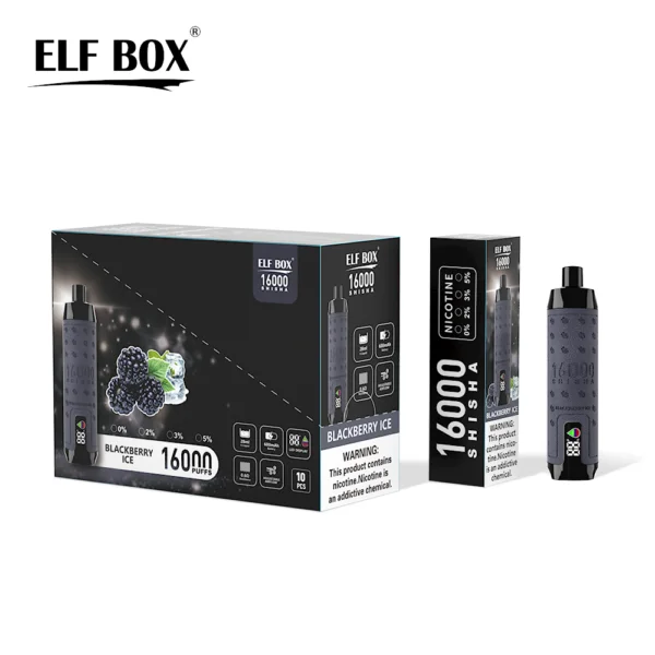 ELF BOX SHISHA 16000 Puffs 0%/2%/3%/5% Nicotine Rechargeable Disposable Vape Wholesale - BackVape - 6