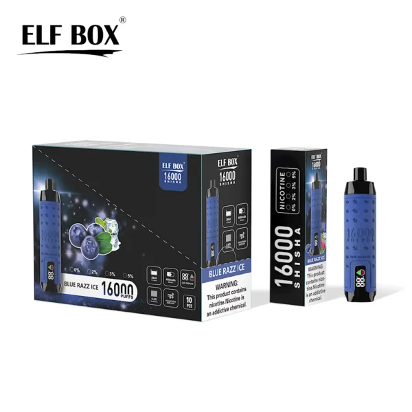 ELF BOX SHISHA 16000 Puffs 0%/2%/3%/5% Nicotine Rechargeable Disposable Vape Wholesale - BackVape - 8