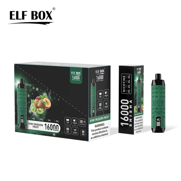 ELF BOX SHISHA 16000 Puffs 0%/2%/3%/5% Nicotine Rechargeable Disposable Vape Wholesale - BackVape - 10