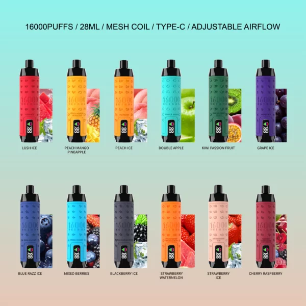 ELF BOX SHISHA 16000 Puffs 0%/2%/3%/5% Nicotine Rechargeable Disposable Vape Wholesale - BackVape - 2