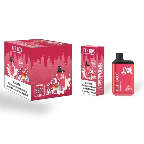 ELF BOX 5500 Jednorazová vape 5500 potiahnutí Autentické E cigaretové pero Veľkoobchod - BackVape - 9