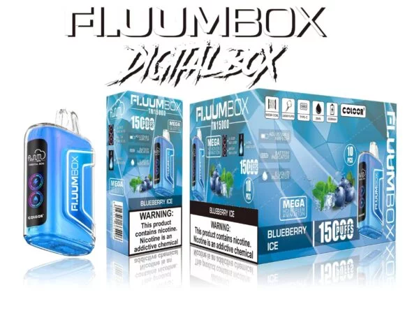 FluuM Digital Box TN 15000 Puff-uri 0% 2% 3% 5% Nicotină Reîncărcabile Vape Pen Pods E-Tigarete En-gros - BackVape - 4