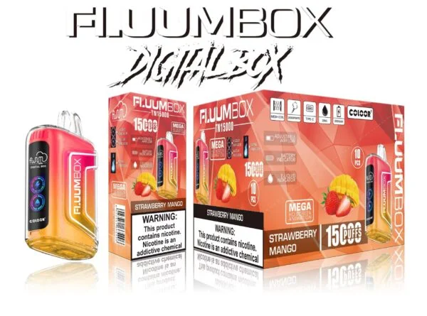 FluuM Digital Box TN 15000 Puff-uri 0% 2% 3% 5% Nicotină Reîncărcabile Vape Pen Pods E-Tigarete En-gros - BackVape - 11