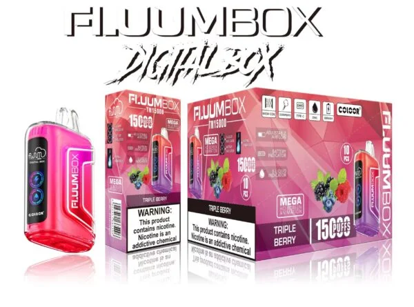 FluuM Digital Box TN 15000 Puff-uri 0% 2% 3% 5% Nicotină Reîncărcabile Vape Pen Pods-uri E-tigarete En-gros - BackVape - 9