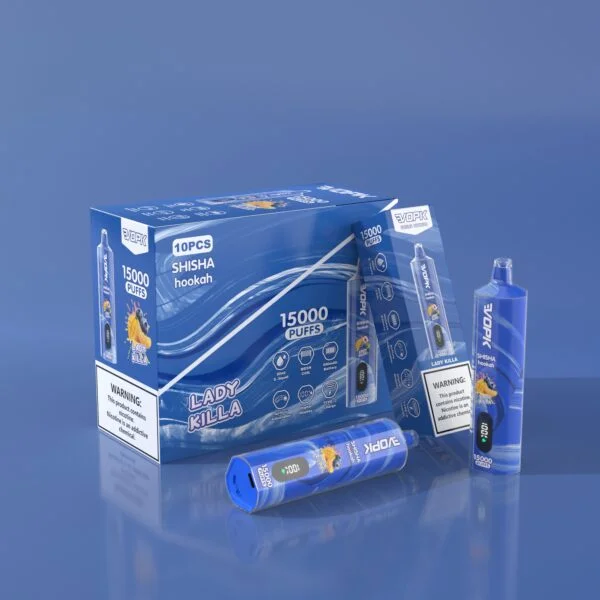VOPK shisha vandpibe 15000 PUFFS 0% 2% 3% 5% Nikotin engangsvape Engros - BackVape - 2