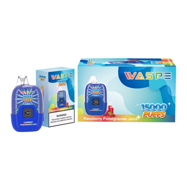 WASPE 15000 PUFFS Caja digital 0% 2% 3% 5% Nicotina Vape desechable al por mayor - BackVape - 4
