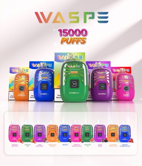 WASPE 15000 PUFFS Caja digital 0% 2% 3% 5% Nicotina Vape desechable al por mayor - BackVape - 2