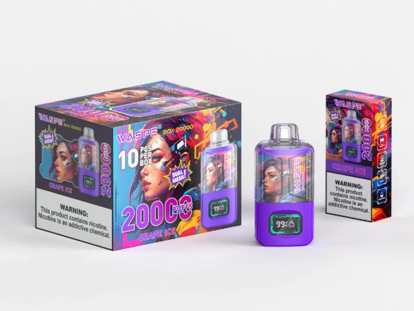 WASPE 20000 PUFFS Dual Mesh Box 0% 2% 3% 5% Nicotine Disponibel Vape grossist - BackVape - 9