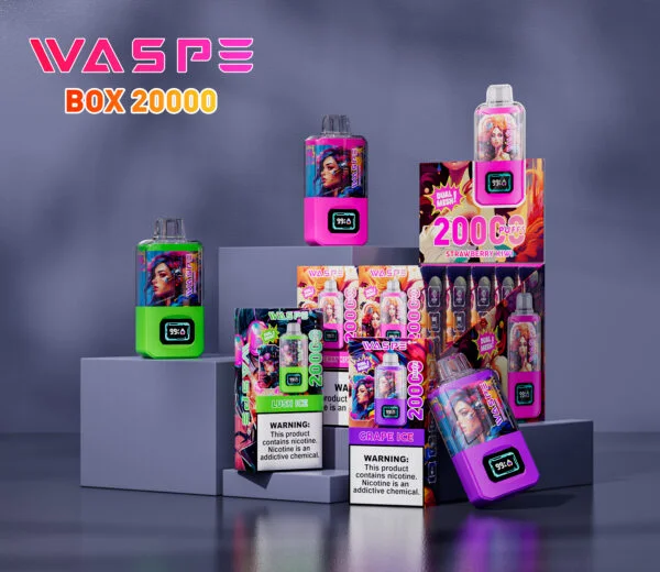 WASPE 20000 PUFFS Dual Mesh Box 0% 2% 3% 5% Nikotin disponibel vape grossist - BackVape - 1