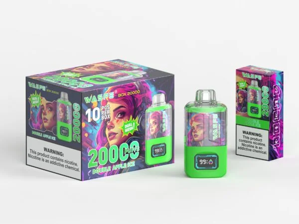 WASPE 20000 PUFFS Dual Mesh Box 0% 2% 3% 5% Nikotin disponibel Vape grossist - BackVape - 10