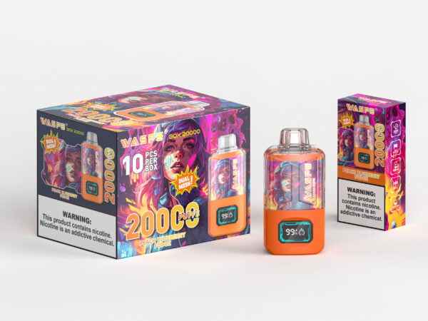 WASPE 20000 PUFFS Dual Mesh Box 0% 2% 3% 5% Nicotine Disposable Vape Wholesale - BackVape - 12