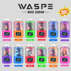 WASPE 20000 PUFFS Dual Mesh Box 0% 2% 3% 5% Nikotin disponibel Vape grossist - BackVape - 16