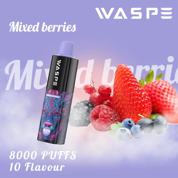 WASPE 8000 PUFFS 0% 2% 3% 5% Nikotin disponibel Vape grossist - BackVape - 8
