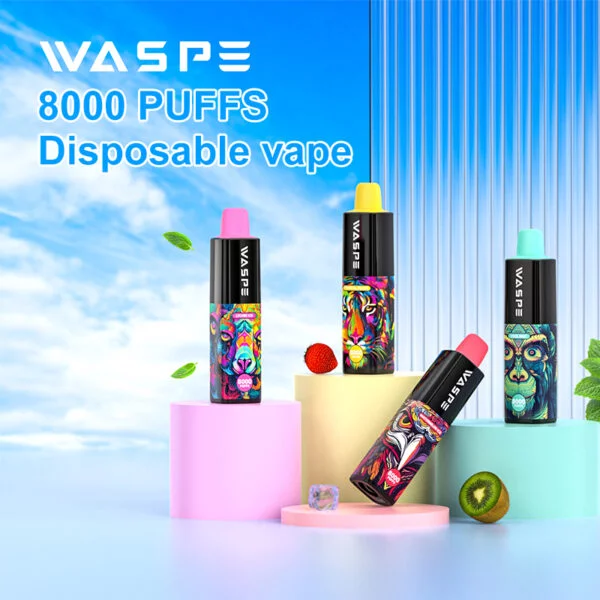 WASPE 8000 PUFFS 0% 2% 3% 5% Nikotin disponibel Vape grossist - BackVape - 1