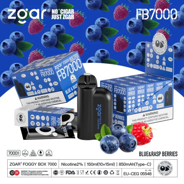 ZGAR FOGGY BOX 7000 Rookwolken 2% Nicotine Oplaadbare Wegwerp Vape Groothandel - BackVape - 12