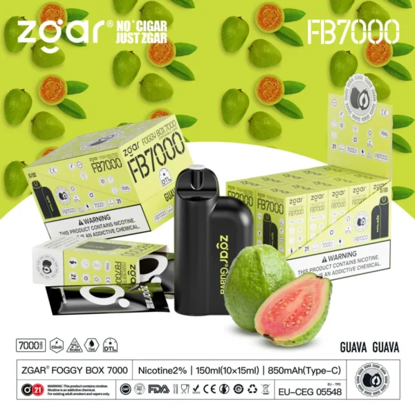 ZGAR FOGGY BOX 7000 Rookwolken 2% Nicotine Oplaadbare Wegwerp Vape Groothandel - BackVape - 16