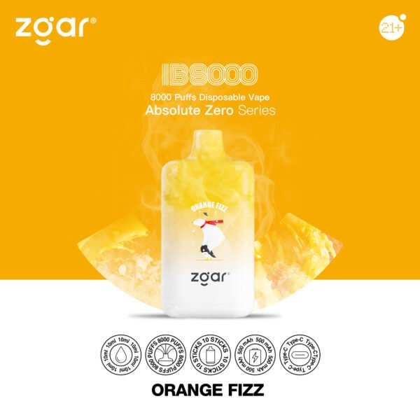 ZGAR ICE BOX 8000 Puffs 2% Никотиновая перезаряжаемая одноразовая вейп оптом - BackVape - 12