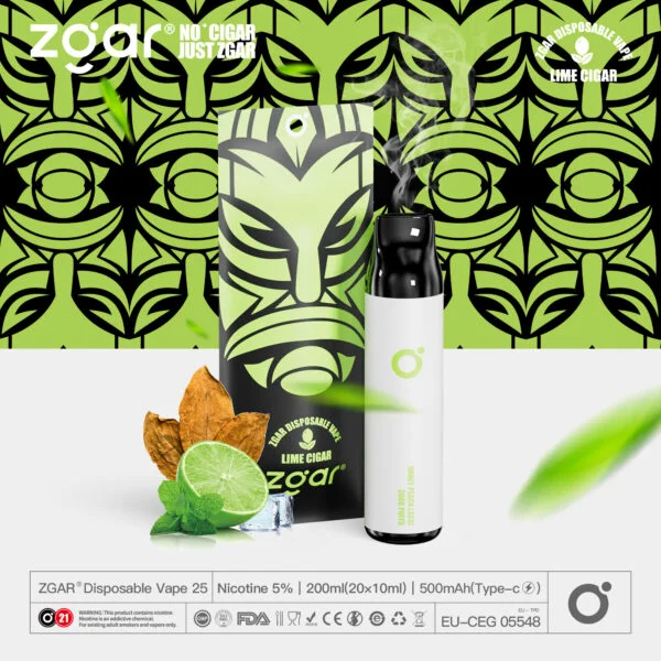 ZGAR ZG25 3000 Puffs 5% Nicotina Recarregável Pod Descartável Atacado - BackVape - 9