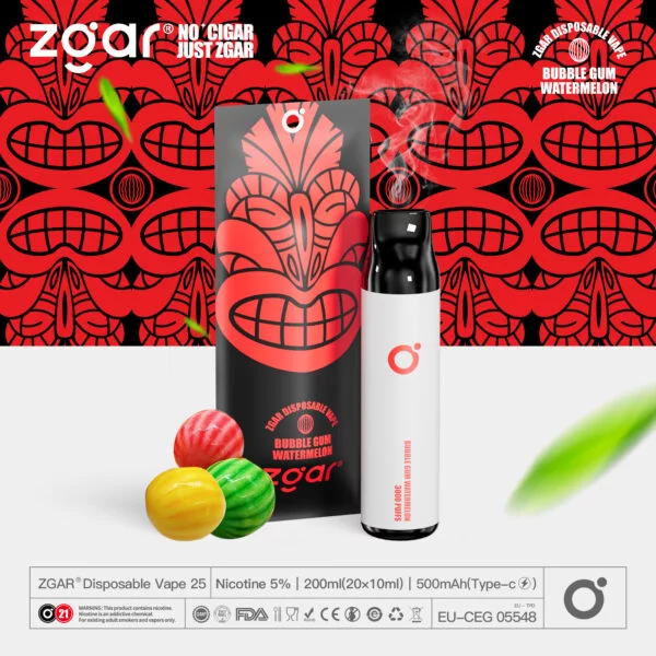 ZGAR ZG25 3000 Puffs 5% Nicotina Recarregável Pod Descartável Atacado - BackVape - 15