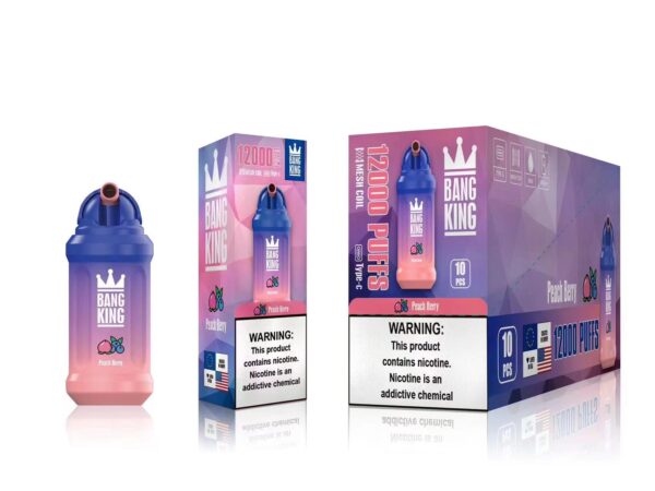 Bang King 12000 Puffs 0% 2% 3% 5% Nikotynowy akumulator jednorazowy Vape Hurt - BackVape - 14