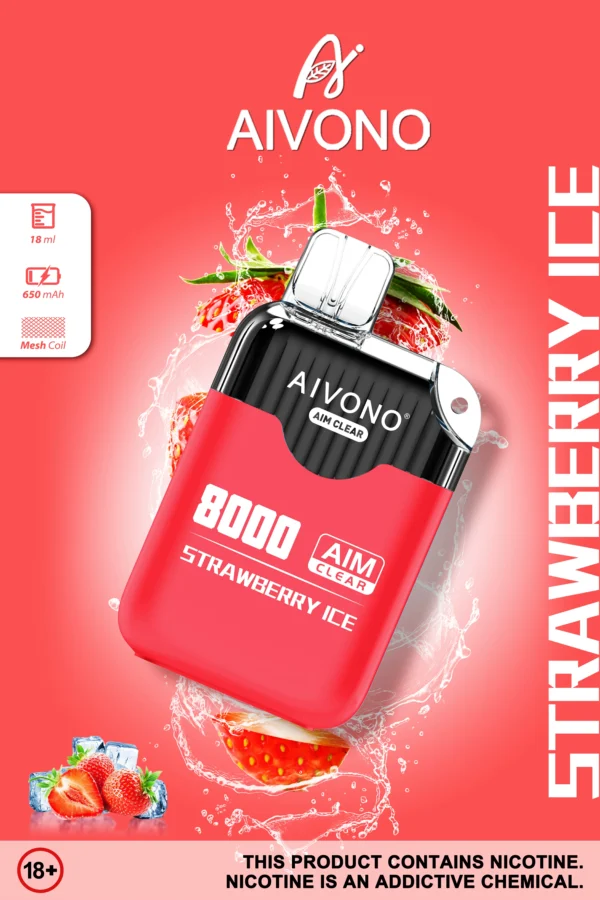 AIVONO AIM CLEAR 8000 Puffs 0% 2% 5% Перезаряжаемые одноразовые ручки для электронных сигарет с низким содержанием никотина, оптовая покупка оптом - BackVape - 9