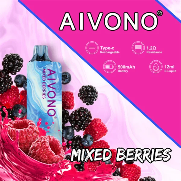 AIVONO AIM GUN 7000 Puffs 0% 2% 3% 5% Аккумуляторная одноразовая ручка для электронных сигарет с низким содержанием никотина, оптовая покупка оптом - BackVape - 6