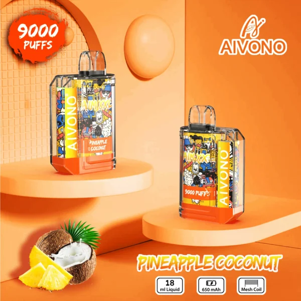AIVONO AIM XXL 9000 Puffs 0% 2% 3% 5% Low Nicotine Rechargeable Disposable Vapes Pen Bulk Buy Wholesale - BackVape - 8