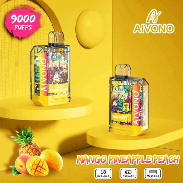 AIVONO AIM XXL 9000 Puffs 0% 2% 3% 5% Low Nicotine Rechargeable Disposable Vapes Pen Bulk Buy Wholesale - BackVape - 1
