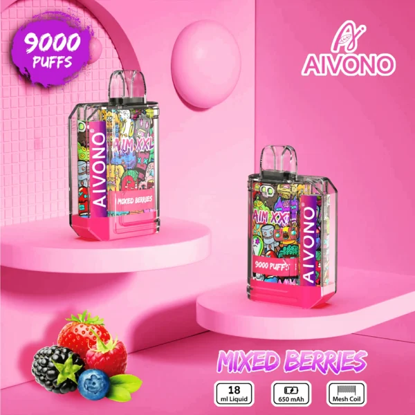 AIVONO AIM XXL 9000 Puffs 0% 2% 3% 5% Low Nicotine Rechargeable Disposable Vapes Pen Bulk Buy Wholesale - BackVape - 9