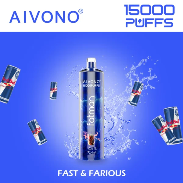 AIVONO FATMAN 15000 Puffs 0% 2% 3% 5% Перезаряжаемые одноразовые ручки для электронных сигарет с низким содержанием никотина, оптовая покупка оптом - BackVape - 10