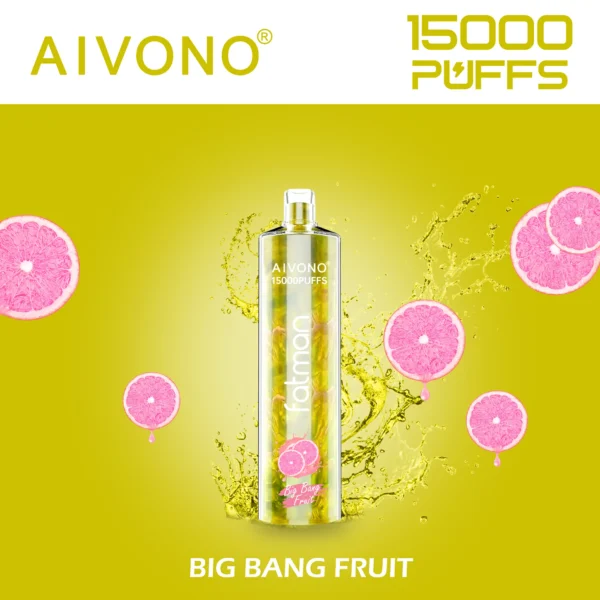 AIVONO FATMAN 15000 Puffs 0% 2% 3% 5% Перезаряжаемые одноразовые ручки для электронных сигарет с низким содержанием никотина Купить оптом - BackVape - 4