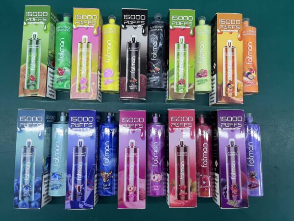 AIVONO FATMAN 15000 Puffs 0% 2% 3% 5% Перезаряжаемые одноразовые ручки для электронных сигарет с низким содержанием никотина Купить оптом - BackVape - 2