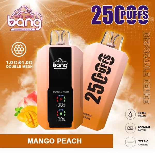 Bang 25000 Puffar 0% 2% 3% 5% Uppladdningsbara engångsvapes med låg nikotinhalt Penna Bulk Köp Partihandel - BackVape - 2