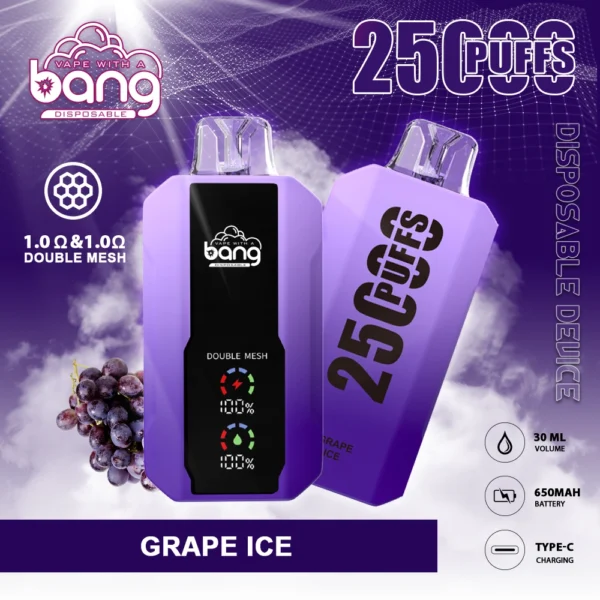 Bang 25000 Puffar 0% 2% 3% 5% Uppladdningsbara engångsvapes med låg nikotinhalt Penna Bulk Köp Partihandel - BackVape - 3