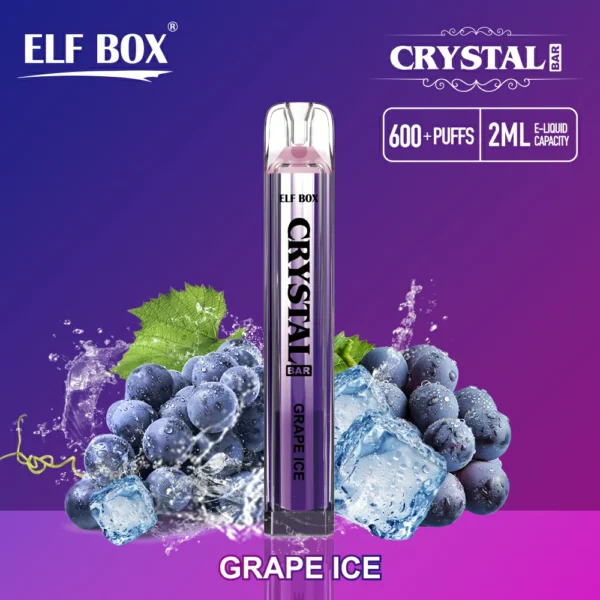 ELF BOX CRYSTAL BAR 600 Puffs 0% 2% 5% Nicotine Rechargeable Disposable vape Bulk Buy Wholesale - BackVape - 6