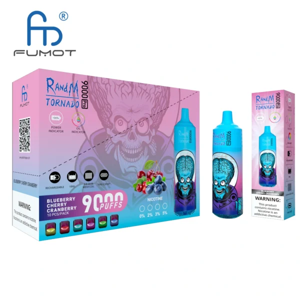 RandM Tornado 9000 PRO Puffs 0% 2% 3% 5% Faible en nicotine en vrac Acheter des vapes jetables rechargeables en gros - BackVape - 7