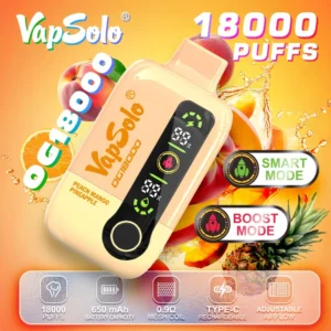 Vapsolo DG 18000 Puffs 2% 5% Перезаряжаемая одноразовая ручка для вейпов с низким содержанием никотина, оптовая покупка оптом - BackVape - 9