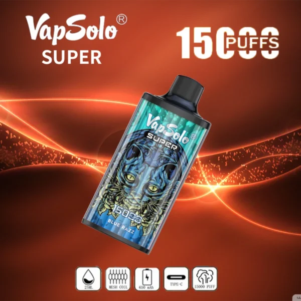 Vapsolo Super 15000 Puffs 2% 5% Bajo en nicotina a granel Compre pluma vaporizadores desechables recargables al por mayor - BackVape - 3