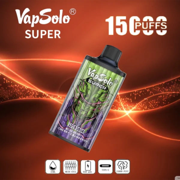 Vapsolo Super 15000 Puffs 2% 5% Bajo en nicotina a granel Compre pluma vaporizadores desechables recargables al por mayor - BackVape - 14