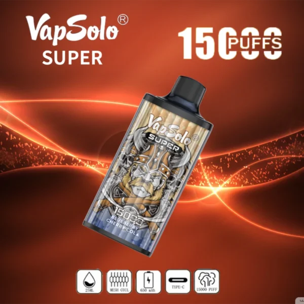 Vapsolo Super 15000 Puffs 2% 5% Bajo en nicotina a granel Compre pluma vaporizadores desechables recargables al por mayor - BackVape - 15