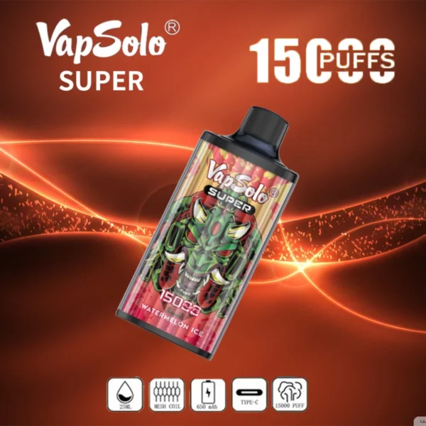 Vapsolo Super 15000 Puffs 2% 5% Bajo en nicotina a granel Compre pluma vaporizadores desechables recargables al por mayor - BackVape - 5