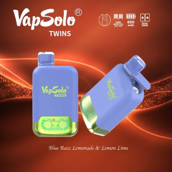 VapSolo Twins 20000 trekjes 2% 5% Oplaadbare wegwerpvapes-pen met laag nicotinegehalte, bulk kopen groothandel - BackVape - 13