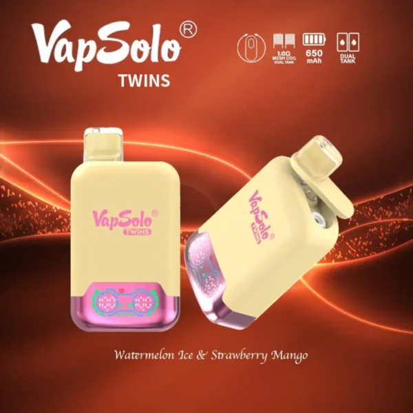 VapSolo Twins 20000 trekjes 2% 5% Oplaadbare wegwerpvapes-pen met laag nicotinegehalte, bulk kopen groothandel - BackVape - 14